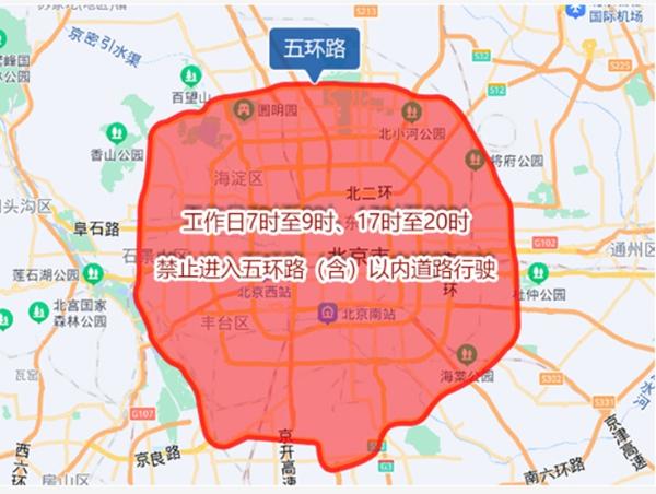 2024年03月北京限行時間和范圍