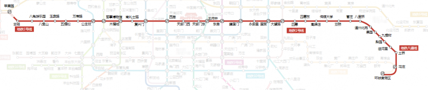 北京地鐵1號線的站點+線路圖+時間表2024