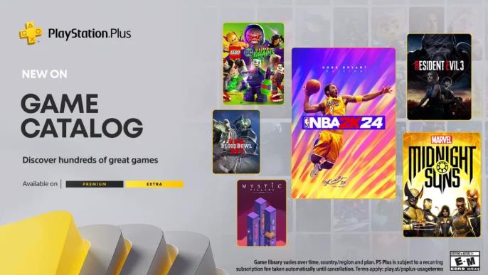 PlayStation Plus三月陣容：NBA 2K24、《生化危機3》、《午夜太陽》等(圖1)