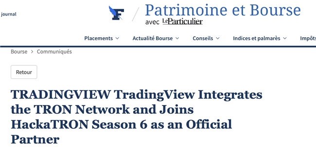 金融時(shí)報(bào)：TradingView集成波場網(wǎng)絡(luò)并成波場黑客松大賽第六季合作伙伴(圖2)