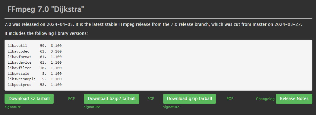 媒體播放器通用框架FFmpeg 7.0發布 帶來原生VVC解碼器(圖1)