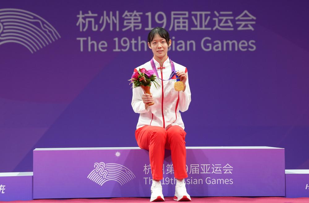 跆拳道比賽中國隊女將宋潔再奪一金