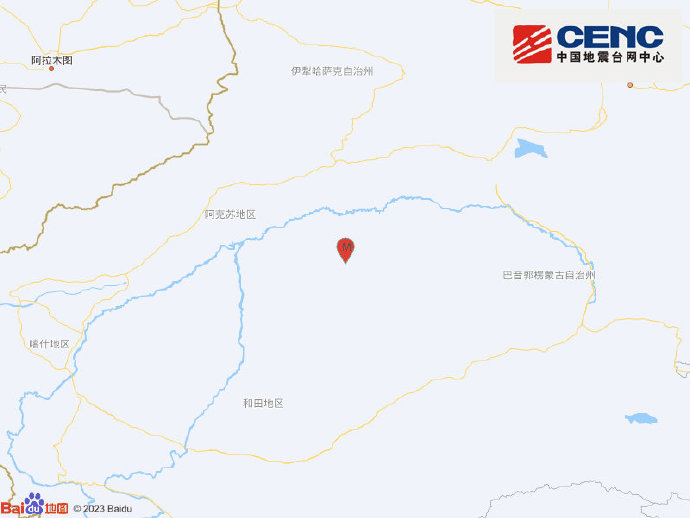 新疆阿克蘇地區(qū)沙雅縣發(fā)生3.2級地震 震源深度24千米